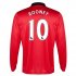 13-14 Manchester United #10 Rooney Home Long Sleeve Jersey Shirt