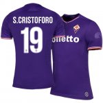Fiorentina Home 2017/18 #19 Sebastian Cristoforo Soccer Jersey Shirt