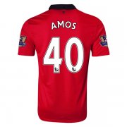 13-14 Manchester United #40 AMOS Home Jersey Shirt