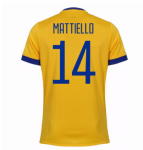 Juventus Away 2017/18 Mattiello #14 Soccer Jersey Shirt