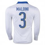 Italy LS Away 2016 Paolo Maldini Soccer Jersey