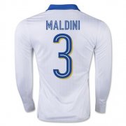 Italy LS Away 2016 Paolo Maldini Soccer Jersey