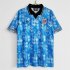 1990 England Light Blue Retro Soccer Jersey Football Shirt