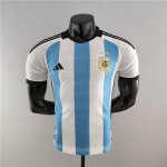 Argentina World Cup 2022 Home White Soccer Jersey Football Shirt (Player Version)