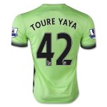 Manchester City Third 2015-16 TOURE YAYA #42 Soccer Jersey