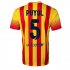 13-14 Barcelona #5 PUYOL Away Soccer Jersey Shirt