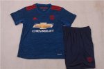 Kids Manchester United 2016-17 Away Soccer Kits(Shirt+Shorts)