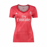 Women's 18-19 Real Madrid Third Away Red Jersey Shirt