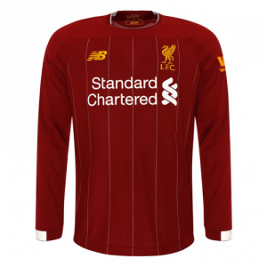 Liverpool Red Home 2019-20 LS Soccer Jersey Shirt