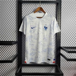 World Cup 2022 France Away White Soccer Jersey Football Shirt