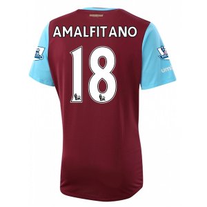 West Ham Home 2015-16 AMALFITANO #18 Soccer Jersey