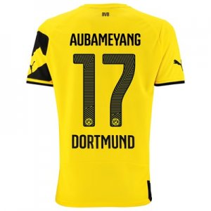 Borussia Dortmund 14/15 AUBAMEYANG #17 Home Soccer Jersey