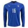 Italy LS Home 2016 DE ROSSI #16 Soccer Jersey