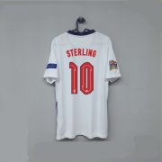 Euro 2020 England Home Kit #10 STERLING Soccer Shirt White Football Shirt