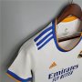 Real Madrid 21-22 Home White Women's Soccer Jersey Football Shirt