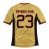 13-14 AC Milan #23 Ambrosini Away Golden Jersey Shirt