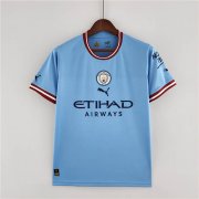 Manchester City 22/23 Home Blue Soccer Jersey Football Shirt
