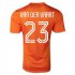 Netherlands 2014/15 Home Soccer Shirt #23 VAN DER VAART