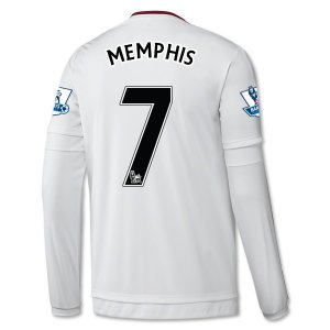 Manchester United LS Away 2015-16 MEMPHIS #7 Soccer Jersey