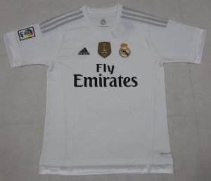 Real Madrid 2015-16 Home Soccer Jersey With WC Champion Patch