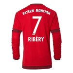 Bayern Munich LS Home 2015-16 RIBERY #7 Soccer Jersey