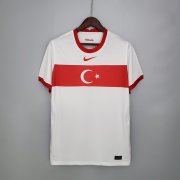 Turkey Euro 2020 Home White Soccer Jersey Football Shirt