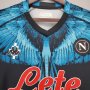 NAPOLI X MARCELO BURLON 2021 BLUE SOCCER JERSEY FOOTBALL SHIRT