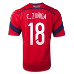 2014 FIFA World Cup Colombia Juan Camilo Zuniga #18 Away Soccer Jersey