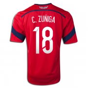 2014 FIFA World Cup Colombia Juan Camilo Zuniga #18 Away Soccer Jersey