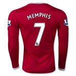 Manchester United LS Home 2015-16 MEMPHIS #7 Soccer Jersey
