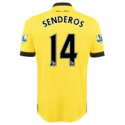 Aston Villa Away 2015-16 SENDEROS #14 Soccer Jersey