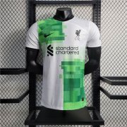 23/24 Liverpool Away Green&White Soccer Jersey Football Shirt (Authentic Version)