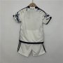 Kids Italy 2023 Away White Soccer Kit (Shirt+Shorts)