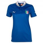 2013 Italy Home Blue Women's Soccer Jersey Shirt