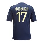 13-14 Olympique Lyonnais #17 Malbranque Away Black Jersey Shirt