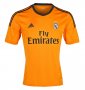 13-14 Real Madrid Away Orange Soccer Jersey Kit(Shirt+Shorts)