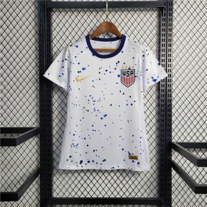 2023 USA Home White Women\'s Soccer Jersey Soccer Shirt
