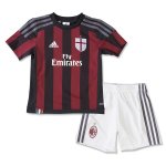 Kids AC Milan 2015-16 Home Soccer Kits(Shirt+Shorts)