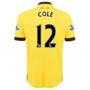 Aston Villa Away 2015-16 COLE #12 Soccer Jersey