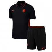 Kids Netherlands 2020 Away Soccer Kit(Shirt+Shorts)
