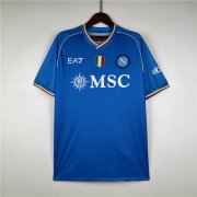Napoli 23/24 Football Shirt Home Blue Soccer Shirt