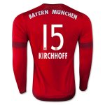 Bayern Munich LS Home 2015-16 KIRCHHOFF #15 Soccer Jersey