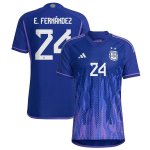 Argentina 3 Star 2022 Away Purple Enzo Soccer Jersey Football Shirt