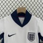 Kids England UEFA Euro 2024 Home White Soccer Kit(Shirt+Shorts)