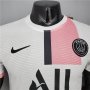 Paris Saint Germain 21-22 Away White&Pink PSG Messi #30 Soccer Jersey Football Shirt (Player Version)