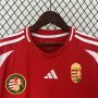 UEFA Euro 2024 Hungary Home Red Soccer Jersey Football Shirt