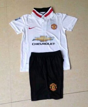Kids Manchester United 14/15 Away Soccer Jersey(shirt+shorts)