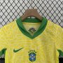 Kids Brazil Copa America 2024 Home Soccer Kit (Shirt+Shorts)