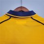 00/01 Liverpool Retro Yellow Soccer Jersey Football Shirt