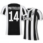 Juventus Home 2017/18 Federico Mattiello #14 Soccer Jersey Shirt